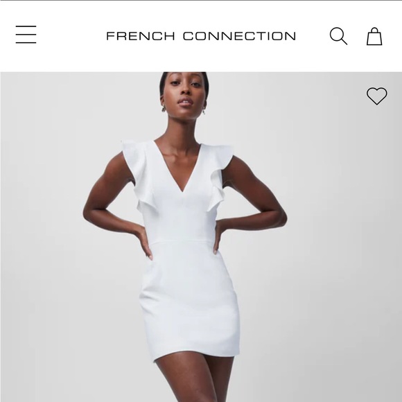 French Connection Whisper Ruffle Minidress - Picture 3 of 10